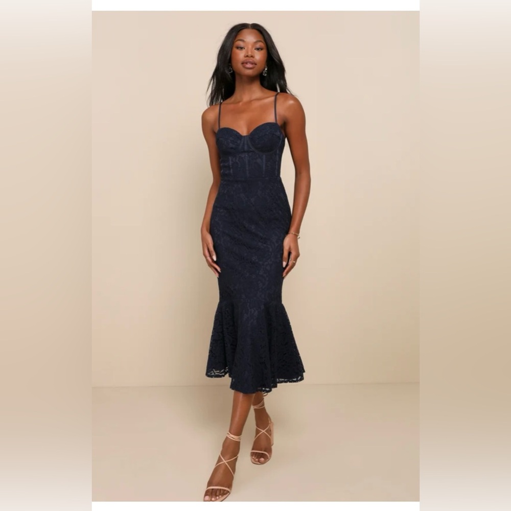 Lulus Trumpet Midi Dress